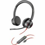 HP Poly Blackwire 8225 Stereo USB-C Headset +USB-C Headset +USB-C/A Adapter Stereo - USB Type C - Wired - 32 Ohm - On-ear