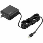 Lenovo GX21L58554 65W USB-C Wall Adapter 5.58ft Cable 120V AC 230V AC Input 5V DC 9V DC 15 V DC 20V DC Output Black