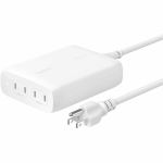 Belkin WCH015dqWH BoostCharge Pro 200W 4-Port USB-C GaN Charger - 5 ft Cable - White