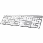 Adesso AKB-730UW EasyTouch 730UW USB-C Multi OS Scissor Switch Keyboard With CoPilot AI Hotkey And USB-C USB-A 3.5mm Aux Port