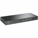 Omada 16-Port Gigabit Smart Switch with 2 SFP Slots - 16 Ports - Manageable - Gigabit Ethernet - 10/100/1000Base-T  1000Base-X - 2 Layer Supported - 2 SFP Slots - 12.30 W Power Consumpt