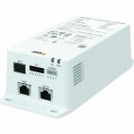 AXIS TU8003 90 W Connectivity Midspan - 120 V AC  230 V AC Input - 54 V DC Output - 1 x RJ-45 Input Port(s) - 1 x PoE Output Port(s) - 90 W - White