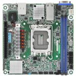 ASRock EC266D2I-2T/AQC Server Motherboard - Intel C266 Chipset - Socket LGA-1700 - Mini ITX - Pentium Gold  Xeon E Processor Supported - 32 GB DDR5 SDRAM Maximum RAM - DIMM  UDIMM - 2 x