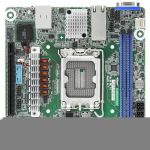 ASRock EC266D2I-2T/AQC Server Motherboard - Intel C266 Chipset - Socket LGA-1700 - Mini ITX - Pentium Gold  Xeon E Processor Supported - 32 GB DDR5 SDRAM Maximum RAM - DIMM  UDIMM - 2 x