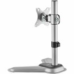 Rocstor ErgoReach Mounting Pole for Monitor  Display - Silver - Height Adjustable - 1 Display(s) Supported - 17in to 32in Screen Support - 17.60 lb Load Capacity - 100 x 100  75 x 75 -