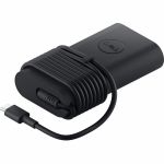 Dell 492-BDNJ 100W USB-C GaN Ultra Slim Adapter 3.28 ft Cable - 120 V AC 230 V AC Input - 20 V DC 15 V DC 9 V DC 5 V DC Output - 5 A