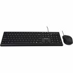 V7 CKU350US USB Quiet Keyboard and Mouse Combo US Layout English (US) QWERTY Business Black USB-A Connectivity Full Size
