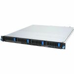 Asus RS300-E12-RS4-1G4 Server Barebone System - 1U Rack-mountable - Socket LGA-1700 - 1 x Processor Support - Intel Xeon - Intel C262 Chip - 128 GB DDR5 SDRAM DDR5-4400/PC5-35200 Maximu