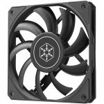 Silverstone AS120B Air Slimmer 120 Case Fan120mm Black Frame Black Blade FDB bearing 4pin PWM connector 1800RPM