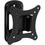 Mount-It! Small TV Wall Mount with Tilt  Swivel  and Low Profile 2.4in Design - 1 Display(s) Supported - 19in to 32in Screen Support - 44 lb Load Capacity - 75 x 75  100 x 100 - VESA Mo