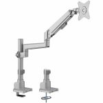 Mount-It! Single Monitor Desk Mount - Pole Mounted Gas Spring Arm  Full Motion Height Adjustable - Height Adjustable - 1 Display(s) Supported - 19in to 32in Screen Support - 19.80 lb Lo