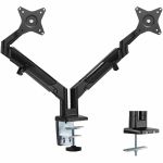 Mount-It! Mounting Arm for Monitor  Curved Screen Display - Black - Horizontal/Vertical - Height Adjustable - 2 Display(s) Supported - 17in to 32in Screen Support - 39.60 lb Load Capaci