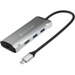 j5create 4K60 Elite USB-C 10Gbps Travel Dock - for Notebook  Tablet  Smartphone  Monitor - Charging Capability - USB Type C - 1 Displays Supported - 4K UHD  4K @ 60Hz  Full HD  QHD - 38