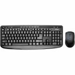 BORND Keyboard & Mouse - Wireless Keyboard - 104 Key - Black - Wireless Mouse - Optical - 1600 dpi - Black - Multimedia Hot Key(s) - Compatible with Computer for PC - Retail