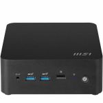 MSI Cubi NUC 009BUS Mini PC Barebone  Intel Core 7-150U  Non-OS  3Y Advanced Replacement - Wifi 6E - Bluetooth 5.3 - Dual LAN - USB A - USB C - HDMI - Thunderbolt