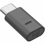 Logitech Zone USB-C Receiver with smart enumeration  Compatible with Zone Wireless 2  Zone Vibe Wireless  Zone 305  Zone 950 - USB Type C - External