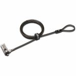Kensington Nano Combination Laptop Lock - TAA - 6 ft Cable - Resettable - Combination Lock - Black - Carbon Steel  Plastic - For Notebook  Tablet - TAA Compliant