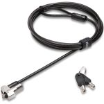 Kensington NanoSaver Keyed Laptop Lock - 5.91 ft Cable - Keyed Lock - Black - Carbon Steel  Plastic - For Notebook  Tablet - TAA Compliant