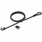 Kensington N17 Keyed Laptop Lock for Wedge-Shaped Slots - TAA - 6 ft Cable - Keyed Lock - Carbon Steel  Plastic - For Notebook  Tablet - TAA Compliant