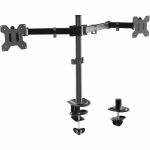 Mount-It! Dual Monitor Mount - Full Motion Tilt  Swivel  and Rotate with C-Clamp or Grommet Mounting Options - Height Adjustable - 2 Display(s) Supported - 17in to 32in Screen Support -