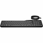 HP 405 Multi-Device Backlit Wired Keyboard (7N7C1UT) - Cable Connectivity - USB Type C  USB Type A Interface - LED - 20 Hot Key(s) - Microphone Mute  Emoji  Language Switch Hot Key(s) -