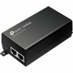 Omada POE160S PoE+ Injector - 120 V AC  230 V AC Input - 1 x 10/100/1000Base-T Input Port(s) - 1 x 10/100/1000Base-T Output Port(s) - 30 W