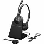 Jabra Engage 55 SE Headset - Stereo - Wireless - DECT - 490 ft - 40 Hz to 16 kHz - Over-the-head  On-ear - Binaural - Supra-aural - Black - TAA Compliant