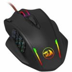 Redragon M908 Impact Gaming Mouse - Laser/Optical - Cable - USB 3.0 - 12400 dpi - 19 Button(s) - 18 Programmable Button(s) - 1