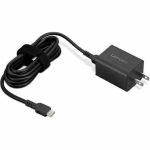 Lenovo 40AWGN65US GaN Nano 65W Adapter - 120 V AC 230 V AC Input - 5 V DC 9 V DC 15 V DC 20 V DC Output - Black