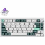 Keychron Q1H-P1 Q1 HE QMK Wireless Custom Keyboard Fully Assembled Knob Shell White Gateron Double-Rail Magnetic Nebula Switches