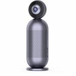 EMEET Meeting Capsule Pro - 360&deg; Plug & Play 3-in-1 conference camera  Dual 4K Lenses with AI Tracking  900p actual panoramic output  10 Noise-Cancelling Mics with 18ft voice pickup