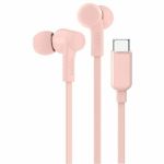 Belkin SoundForm USB-C Wired Earbuds with Adjustable Volume Limiter - Stereo - USB Type C - Wired - Earbud - Binaural - In-ear - Pink