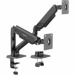 Mount-It! Mounting Arm for Monitor - Height Adjustable - 2 Display(s) Supported - 17in to 32in Screen Support - 39.60 lb Load Capacity - 75 x 75  100 x 100 - VESA Mount Compatible - Ste