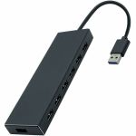 4XEM 7 Port USB-A Data Hub - TAA - USB Type A - 640 MB/s - Hard Drive  Printer  Keyboard  Notebook - Portable - 7 USB Port(s) - TAA Compliant