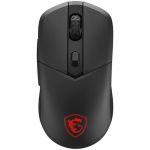 MSI Versa 300 Gaming Mouse - Optical - Cable/Wireless - Bluetooth/Radio Frequency - 2.40 GHz - Rechargeable - Black - USB 2.0 - 8000 dpi - 6 Button(s) - Symmetrical