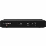 SonicWall TZ80 Network Security/Firewall Appliance - Intrusion Prevention - 4 Port - Gigabit Ethernet - 750 Mbit/s Firewall Throughput - DES  3DES  MD5  SHA-1  AES (128-bit)  AES (192-b