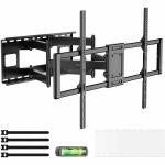Mount-It! Heavy Duty XXL Full Motion TV Wall Mount for Extra Large TVs with Swivel  Titl  and Extension - 60in to 120in Screen Support - 264 lb Load Capacity - 200 x 200  300 x 200  400