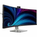 PHILIPS 49B2U6900CH - 49 inch Monitor  Curved  LED  DQHD  USB-C (100W)  RJ45  Webcam  4 Year Manufacturer Warranty - 49in - 48.8in Viewable - Vertical Alignment (VA) - WLED Backlight -