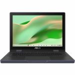 Asus Chromebook CR12 Flip CR1204F CR1204FTA-YZ84T 12.2in Touchscreen Rugged Convertible 2 in 1 Chromebook - WUXGA - Intel N-Series N150 - 8 GB - 64 GB Flash Memory - Mineral Gray - Inte