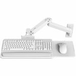 Ergotron Wall Mount for Keyboard - White - Height Adjustable - 5 lb Load Capacity - Aluminum