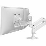 Ergotron Mounting Arm for Monitor  Display - White - Height Adjustable - 2 Display(s) Supported - 27in Screen Support - 18.80 lb Load Capacity - 100 x 100  75 x 75 - VESA Mount Compatib