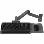 Ergotron Wall Mount for Keyboard - Dark Gray - Height Adjustable - 5 lb Load Capacity - Aluminum