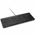 Kensington KB201 Simple Solutions&#8482;? Wired Keyboard - TAA - Cable Connectivity - Full-size - USB Type A Interface - Windows  Mac OS  ChromeOS - PC  Mac - Black - TAA Compliant