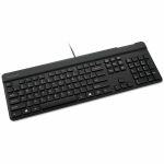 Kensington KB201C Simple Solutions&#8482;? Wired Keyboard with Smart Card Reader (CAC) - TAA - Cable Connectivity - Full-size - USB Type A Interface - 104 Key(s) - ChromeOS  Mac OS  Win