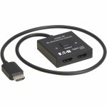 Eaton Tripp Lite Series 2x1 Bi-Directional HDMI Switch - 4K 60 Hz  HDR  HDCP Passthrough - 3840 x 2160 - 4K - 2 x 2 - Digital Signage  Home Theater System  Blu-ray Disc Player  Gaming C