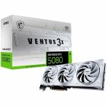 MSI G5080-16V3CW NVIDIA GeForce RTX 5080 VENTUS 3X OC WHITE Graphics Card 16GB GDDR7 PCI Express 5.0 1x HDMI 2.1a