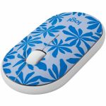 Logitech M340 Mouse - Optical - Wireless - 32.81 ft - Radio Frequency - 2.40 GHz - Blue Floral - USB Type A - 1000 dpi - Scroll Wheel - 3 Button(s) - Symmetrical - 1 x AA Battery Suppor