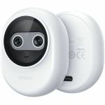 EMEET Piko (White) - Dual-lens Webcam with one 4K Image Collection Lens and one AI Assist Lens  Boosting color accuracy  face recognition  and ultra-fast focus. 3 MEMS Mics power 3 Voic
