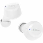 Belkin SoundForm Bolt True Wireless Earbuds - Stereo - True Wireless - Bluetooth - 32.8 ft - Earbud - Binaural - In-ear - White