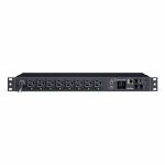 CyberPower PDU41021 Single Phase 100 - 120 VAC 15A Switched PDU - 16 Outlets  12 ft  NEMA 5-15P  Horizontal  1U  SNMP  LCD  3YR Warranty